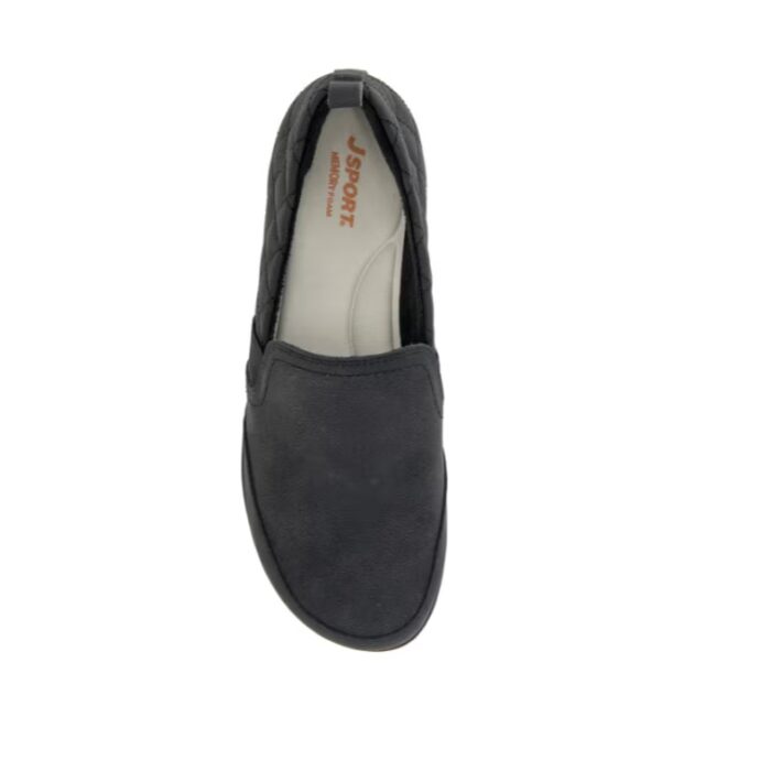 JSport Women's Lisa Casual Slip On Shoes Lined Comfort Black US 7