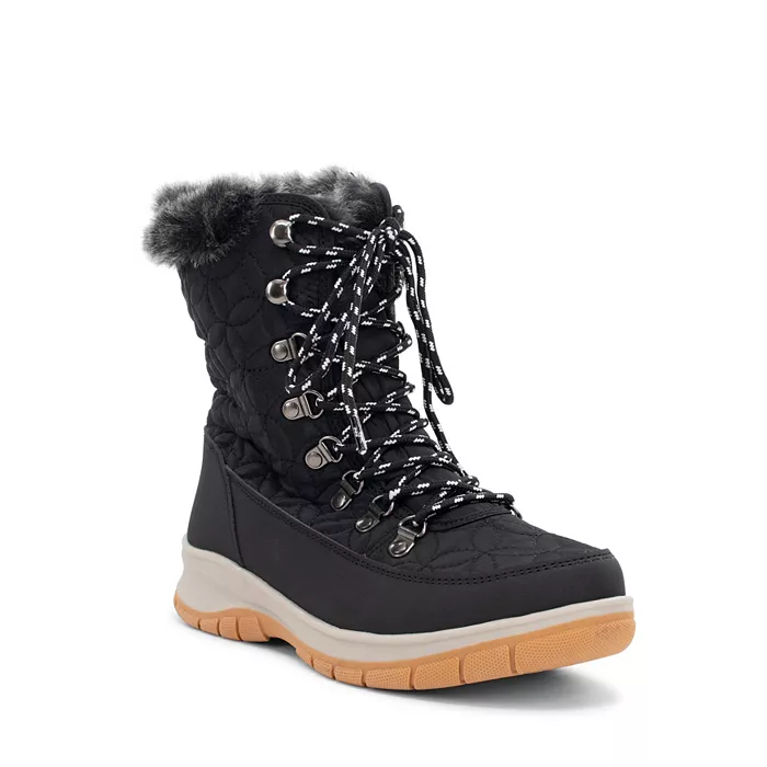 Chooka Womens Belltown Mid Faux Fur Cold Weather Boot Size 10