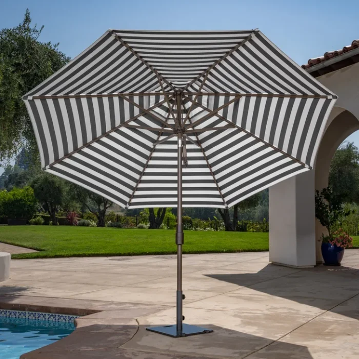 Sunvilla 11’ Border Stripe Market Umbrella