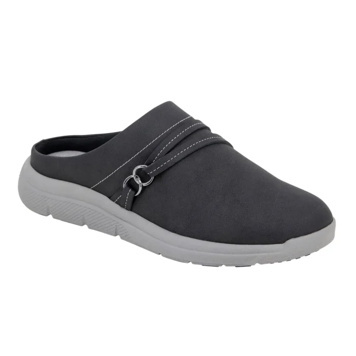 JSport Women's Comfort Mule - Navy Black, Size 8
