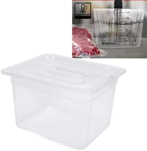 Sous Vide Container, 12L Capacity Sous Vide Sous Vide Kit with Lid for home cooking needs