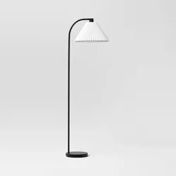 Room Essentials Floor Lamp Cone Shade Black Rotary Switch