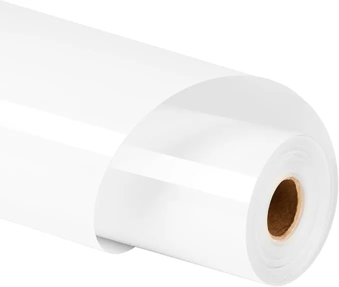 HTVRONT White Heat Transfer Vinyl Roll - 12" x 30ft