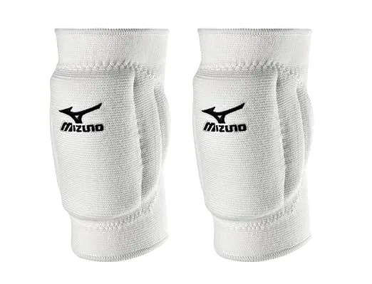Mizuno T10 Plus Knee Pad 2pc - White: Polyester Pull-On for Volleyball