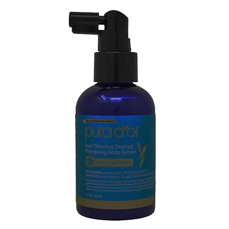 Pura d'or Hair Thinning Therapy Energizing Scalp Serum - 4 fl oz