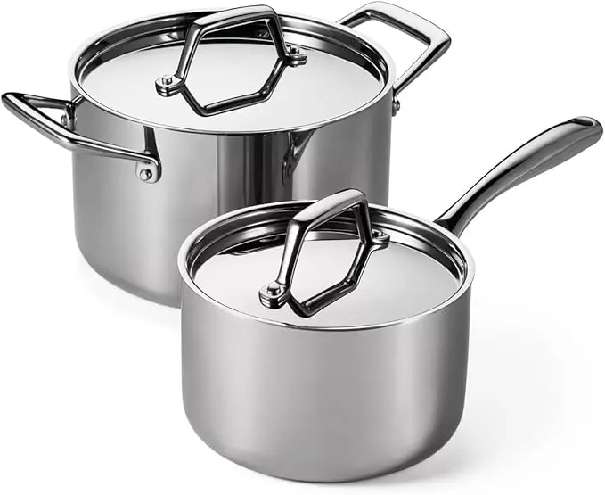 Tramontina Tri-Ply Clad Sauce Pan Set, 4-Piece
