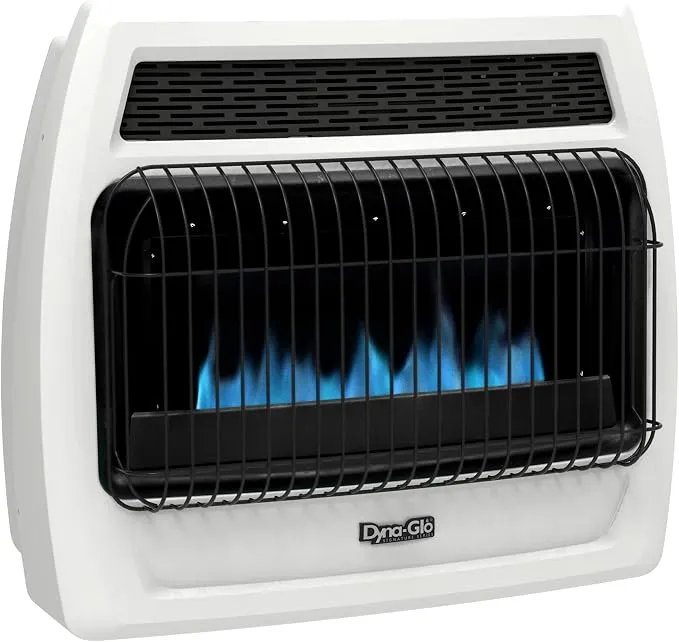 30,000 BTU Blue Flame Vent Free Natural Gas Thermostatic Wall Heater