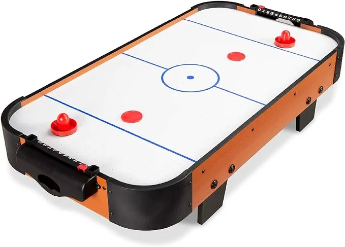 Best Choice Products 40in Air Hockey Arcade Table w/ 100V Motor, Electric Fan, 2 Strikers, 2 Pucks