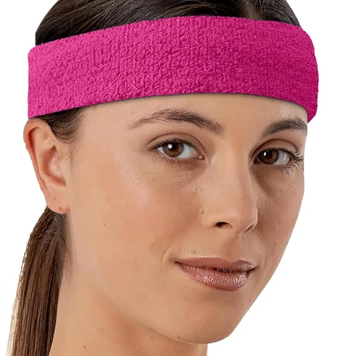 Tough Headwear Terry Cloth Headband - Sweat-Wicking Running Head Band - Basketball Accessories - Headband for Washing Face