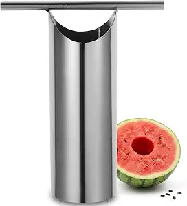 Watermelon Corer Tool: 304 Stainless Steel Melon Cutter with T-Handle