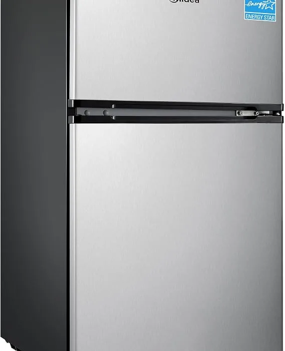 Midea 3.1 Cu.ft Mini Fridge with Freezer, Energy Star Certified, for Dorm