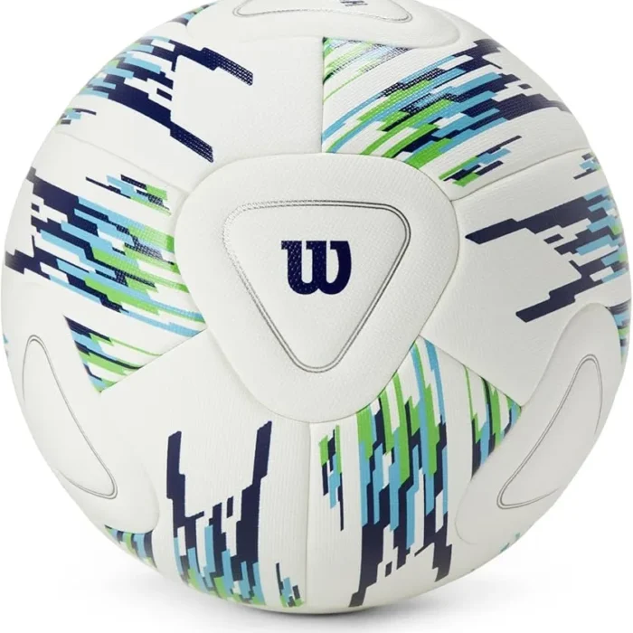 Wilson NCAA Size 5 Vanquish Soccer Ball - White/Blue/Green