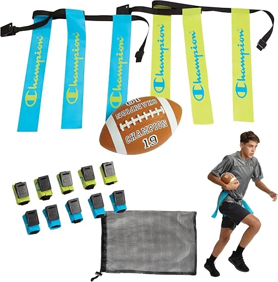Champion Red Zone Flag Football Set Peewee - Blue