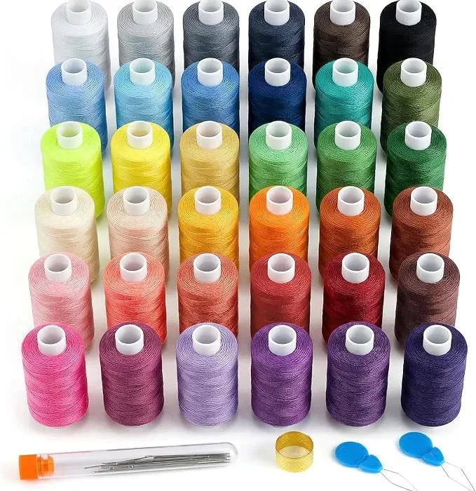 36 Colors 600 Yards Thread for Sewing, Polyester All Purpose Thread