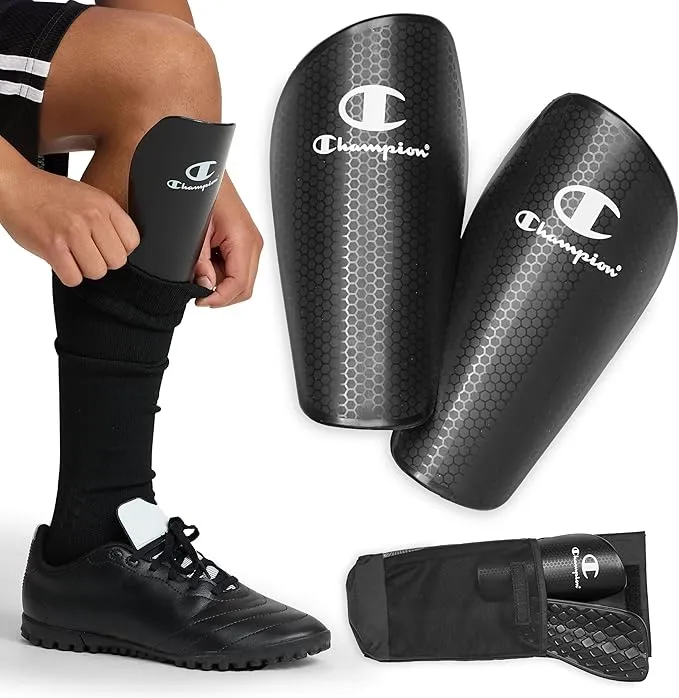 Champion Defender Elite Shin Guards - Black L/XL