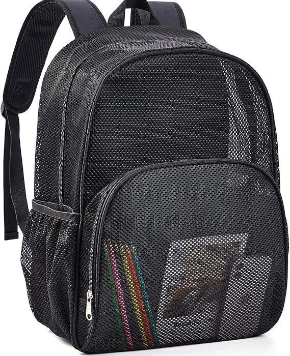 Mesh Backpack for School, Heavy Duty Mesh Bookbag