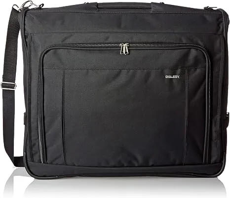 DELSEY PARIS Garment Bags Deluxe Garment Hanging Travel Bag, Black, 45 Inch
