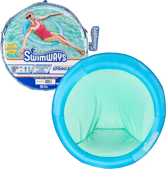 SwimWays, Spring Float Premium Papasan Blue Pool Lounger