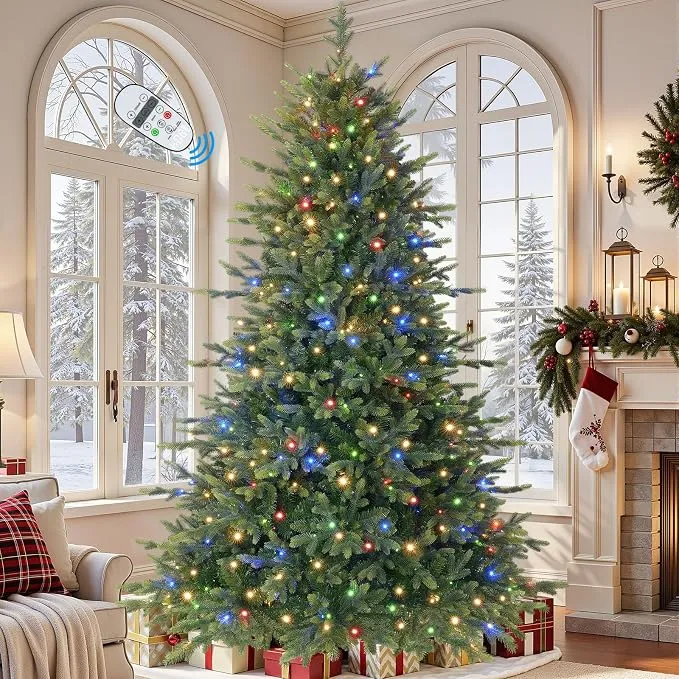 7.5ft Prelit Artificial Fir Christmas Tree