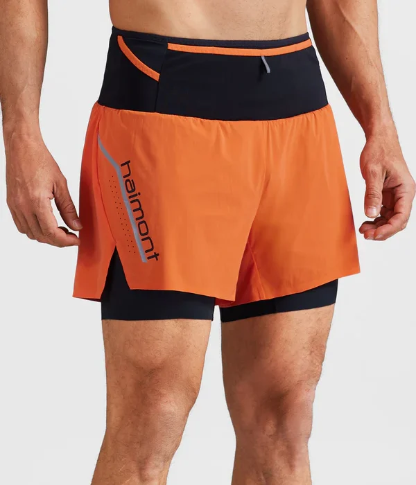 Haimont 3 Inch Athletic Shorts Men with Liner Lightweight Dry Fit Running Gym Shorts Pockets Black XXL