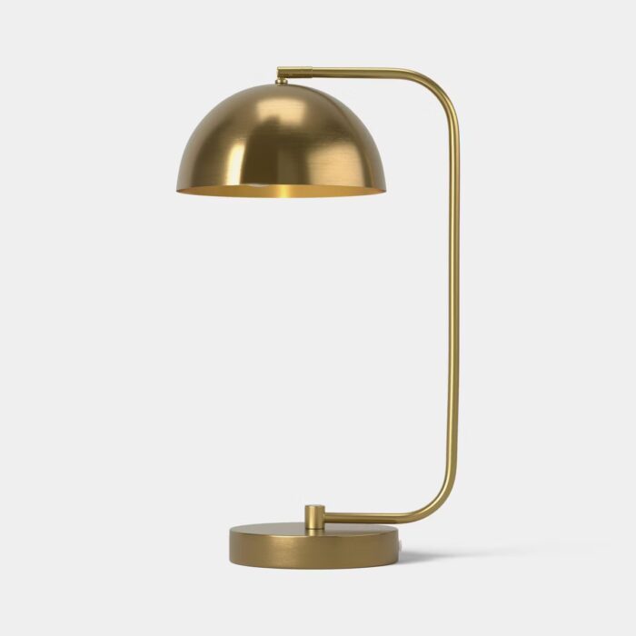 Glossy Metal Table Lamp Brass - Room Essentials