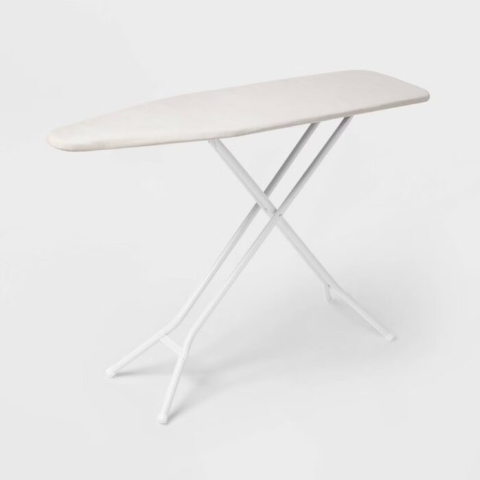 Standard Ironing Board White Metal with Creamy Chai Cover - Brightroom