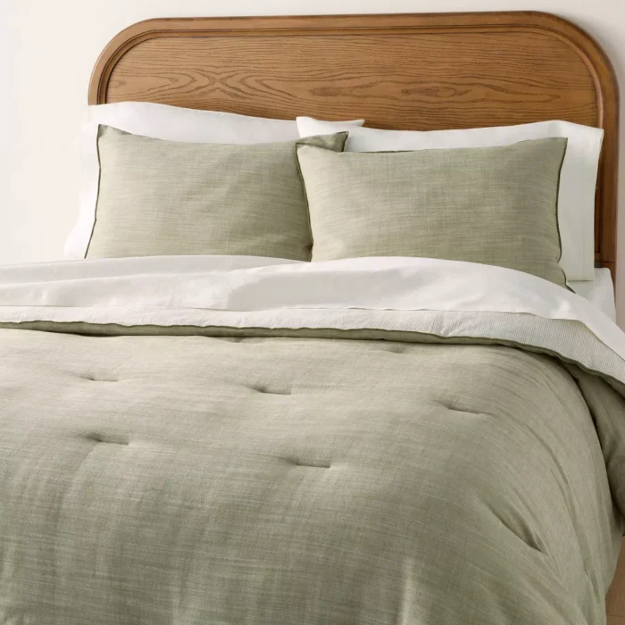 King Reversible Comforter Set Green - Hearth & Hand with Magnolia