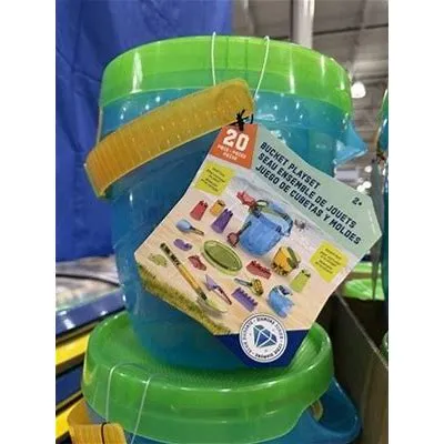 Diamond Series 20 Piece Bucket Playset Sandbox Toys for Ages 3-7 Years