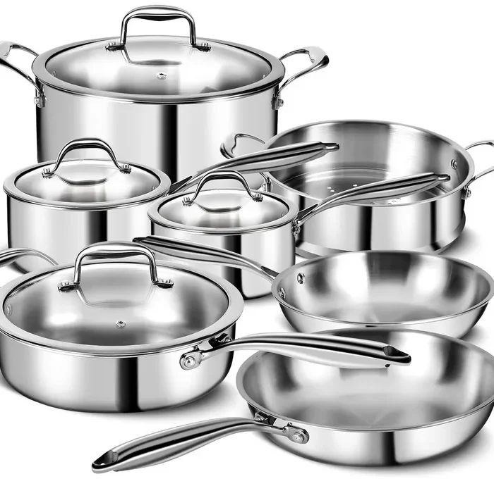 3 Ply Stainless Steel 11-Piece Cookware Set