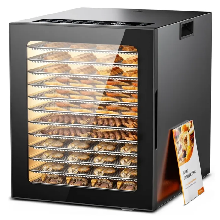 Food Dehydrator, 12 Stainless Steel Trays in 850W Dehydrator Machine