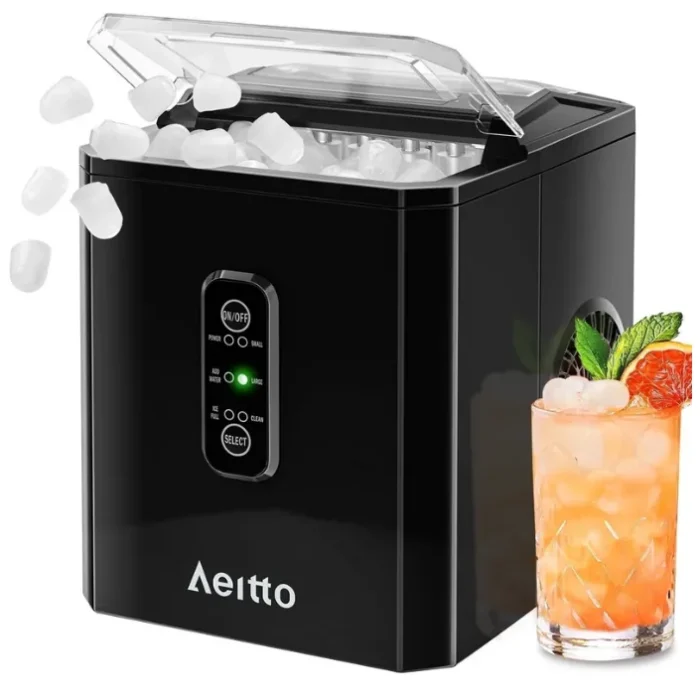 Aeitto Bullet Ice Maker Countertop