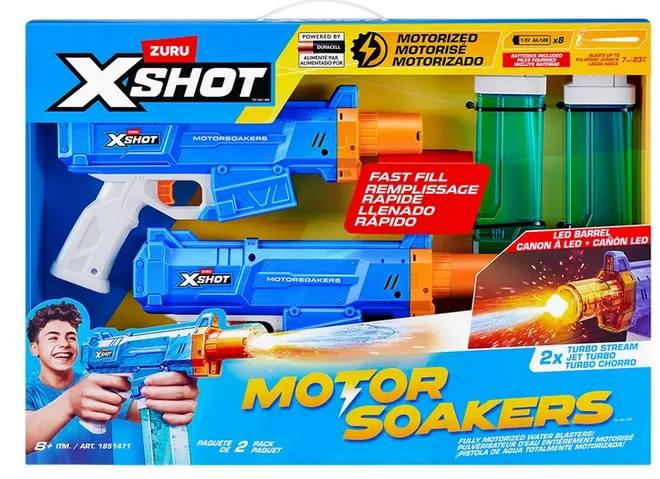 Motor Soakers Xshot Zuru 2 Set Water Pistols