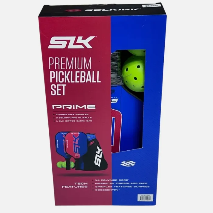 Selkirk SLK Prime Max Pickleball Set Carry Bag 3 Balls 2 Paddles, NEW