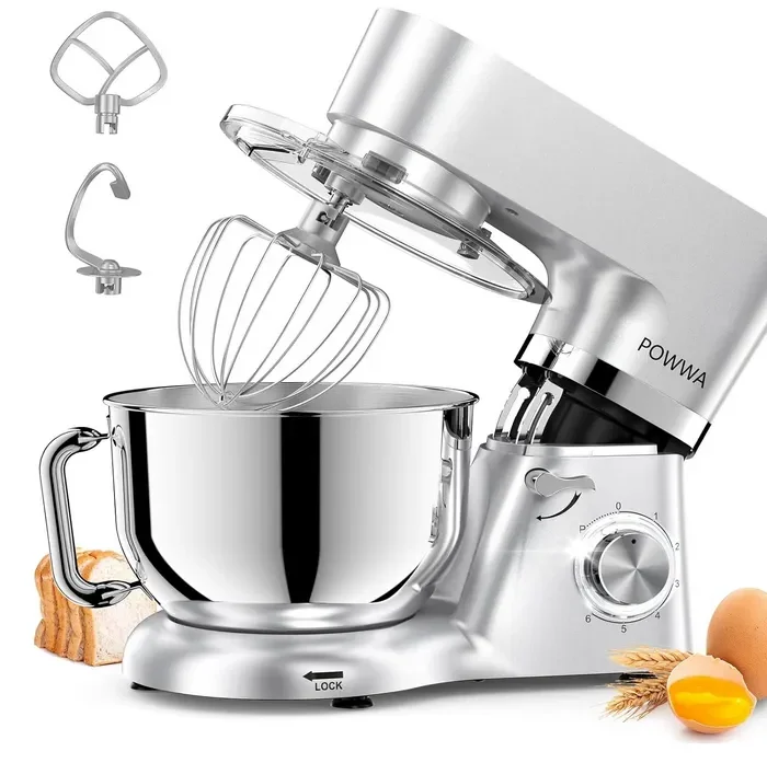 Stand Mixer, POWWA 7.5 Quart Electric Mixer