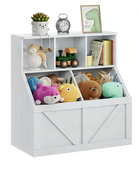 Kids Bookshelf,Bookcase Toy Storage Organizer,Toy Storage Cubby,Children's Toy Shelf,Storage Cabinet for Children's Room,Playroom,Hallway,Kindergarten