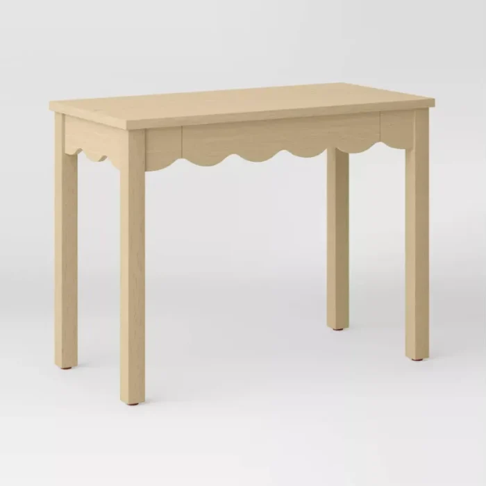 Wavy Writing Desk with Drawer Natural - Room Essentials™