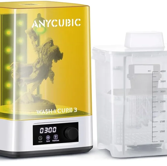 ANYCUBIC Wash and Cure Machine 3.0, 2 in 1 UV Washing and Curing Station for ANYCUBIC Photon Mono 4 2 Mars Series LCD/DLP/SLA 3D Printer Models, with