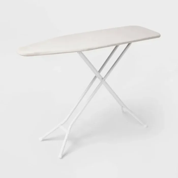 Standard Ironing Board White Metal with Creamy Chai Cover - Brightroom™