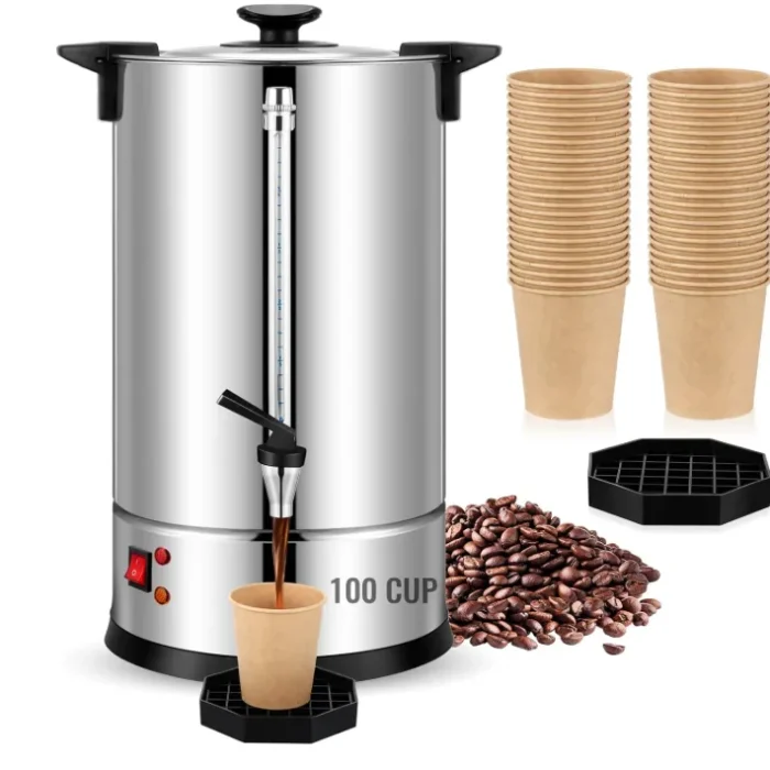VIHOSE Commercial Coffee Maker Stainless Steel Electric Coffee Urns with 5oz