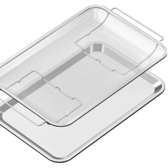 Air Fry Basket and Tray Set Compatible with Samsung Air Frying Oven