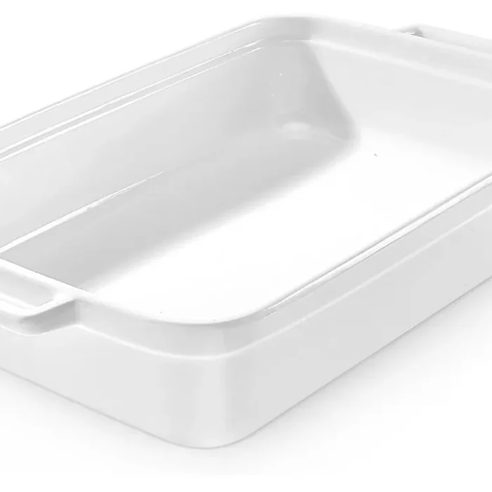 5.5 Quart Casserole Dish,Large Baking Dish Cookware,14.7x10 Inch Deep Lasagna Pan for Oven,Ceramic Bakeware for Baking, Easy to Clean,(White)