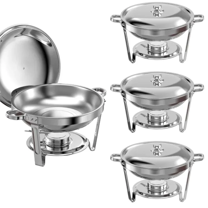 Amhier Chafing Dishes for Buffet 4 Pack