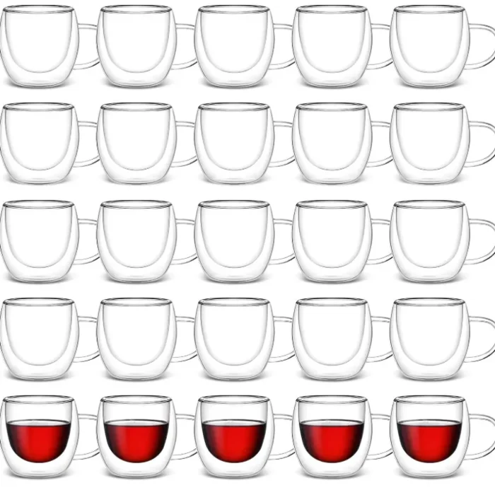 Gerrii Espresso Cups Double Walled Espresso Shot Glass