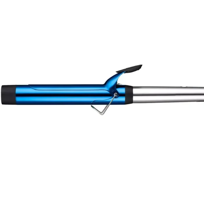 BaBylissPRO Nano Titanium Extended Barrel Curling Iron - Blue - 1.5": Hair Styling, 60 Second Heating, 5 Heat Settings