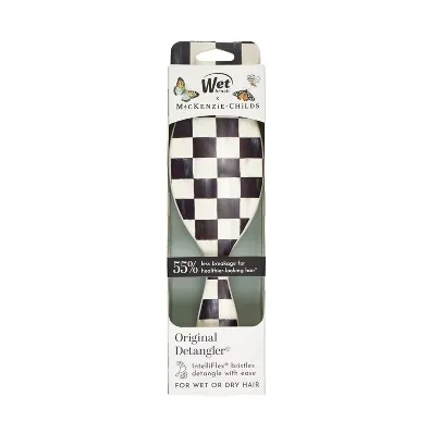 MacKenzie-Childs x Wet Brush Original Detangler - Courtly Check: For All Hair Types, Nylon Bristles, Travel Size