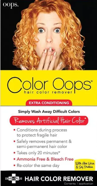 Color Oops Extra Conditioning Hair Color Remover - 4 fl oz: Ammonia-Free, Vegan, All Hair Types, Includes Applicator
