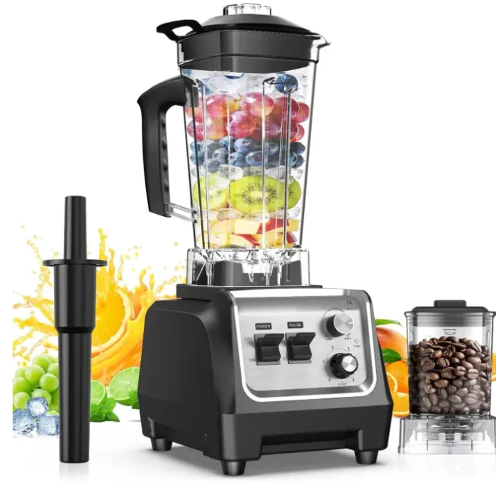 H-Duka 1800W Blender for Smoothies 70 oz Large Capacity Countertop Blenders with 20 oz Grinding Cup - 28000RPM High Speed Kitchen Blender for Ice Crushing, Frozen Drinks, Milkshakes & Puree