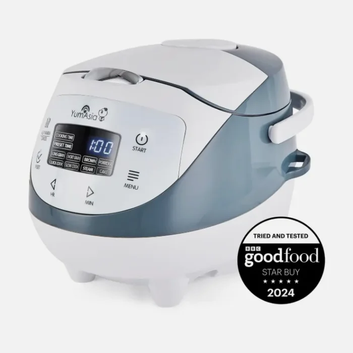 Mini Rice Cooker 3.5 Cup 0.63 Litre Arctic White Yum Asia Panda Led Ninja Bowl