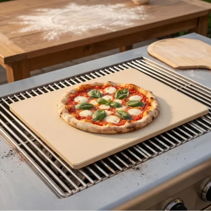 tonchean Pizza Steel XL for Oven & Grill 22" x 16" x 0.25" Metal Baking Steels Sheets for Oven Steel Pizza Stone with higher Conductivity, Premium Quality, Crust at Home, Use in Oven, Grill, BBQ