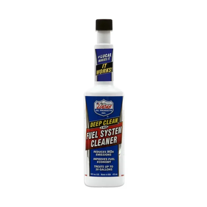 Lucas Oil 16oz Deep Clean Fuel System Cleaner: Gas Cleaner & Emissions Additive for Motor Oil & Automotive Fluids